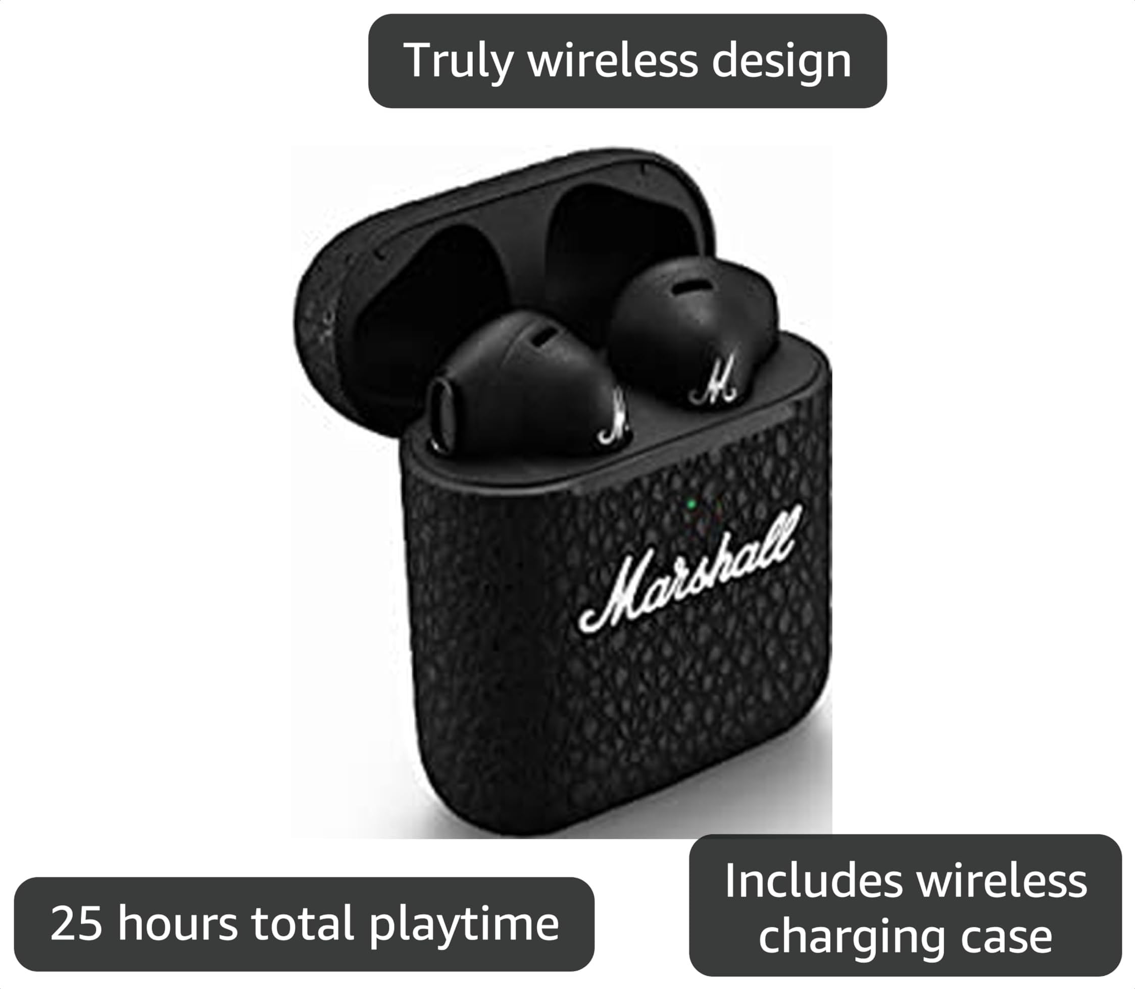 Amazon.com: Marshall Minor III Bluetooth In Ear Earphone Black